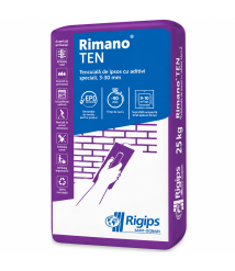Tencuiala manuala Rigips Rimano TEN cu perlit, 5-40 mm, 25 kg